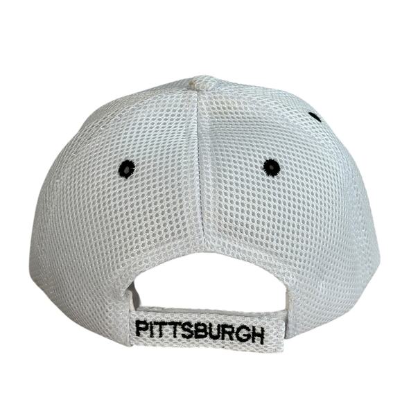 Pittsburgh City Hunter Hat Cap Spellout White Black Yellow Strapback Baseball - Picture 5 of 8